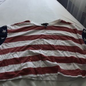 American flag crop top